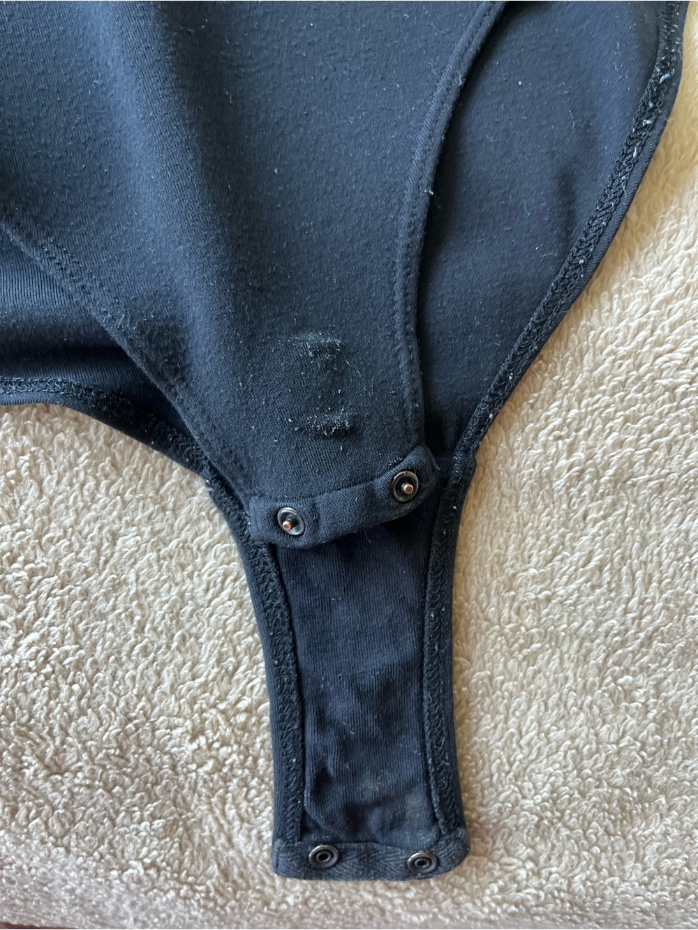 Paco Rabanne Logo Strap Bodysuit | Black V-Neck bodysuit - Picture 3 of 5